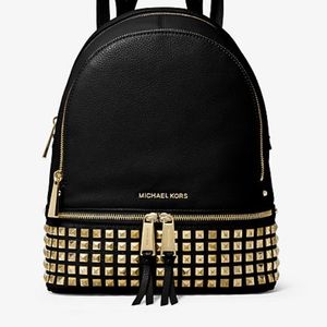 Michael Kors Leather Studded Backpack.